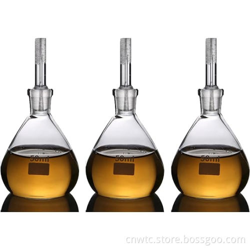 100ml Borosilicate Glass Pycnometer with Perforated Stopper: High Precision Density Measurement Tool